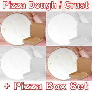 10" Round PREMIUM Pizza Dough & Corrugated Box Set - WHOLESALE