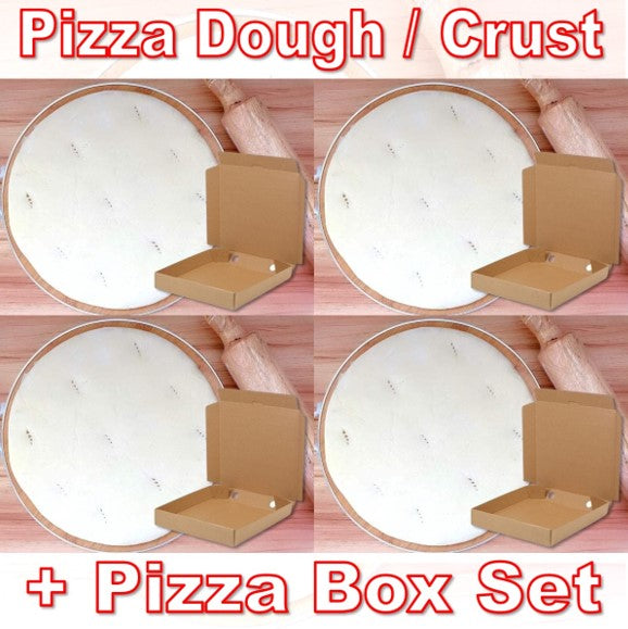 12" Round PREMIUM Pizza Dough & Corrugated Box Set - RETAIL