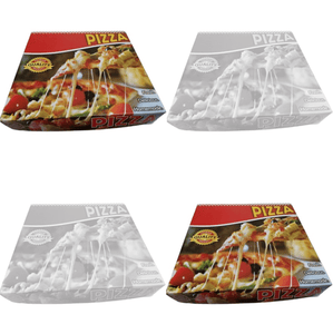 12" Claycoated Pizza Box DELI RED