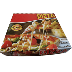 12" Claycoated Pizza Box DELI RED
