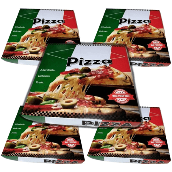 11" Claycoated Pizza Box ITALIAN STYLE